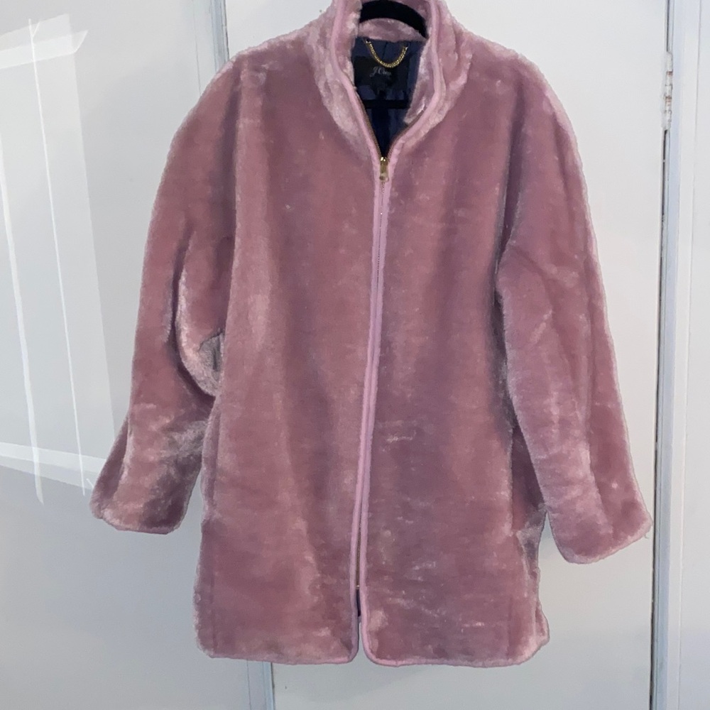 J. Crew Blush Teddy Jacket